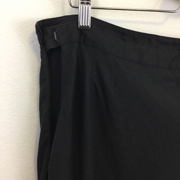 J. Jill Black Linen Maxi Bell Shaped Skirt -16 - Picture 5 of 8